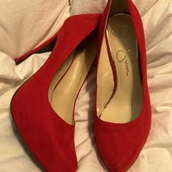 Red Jessica Simpson Heels 