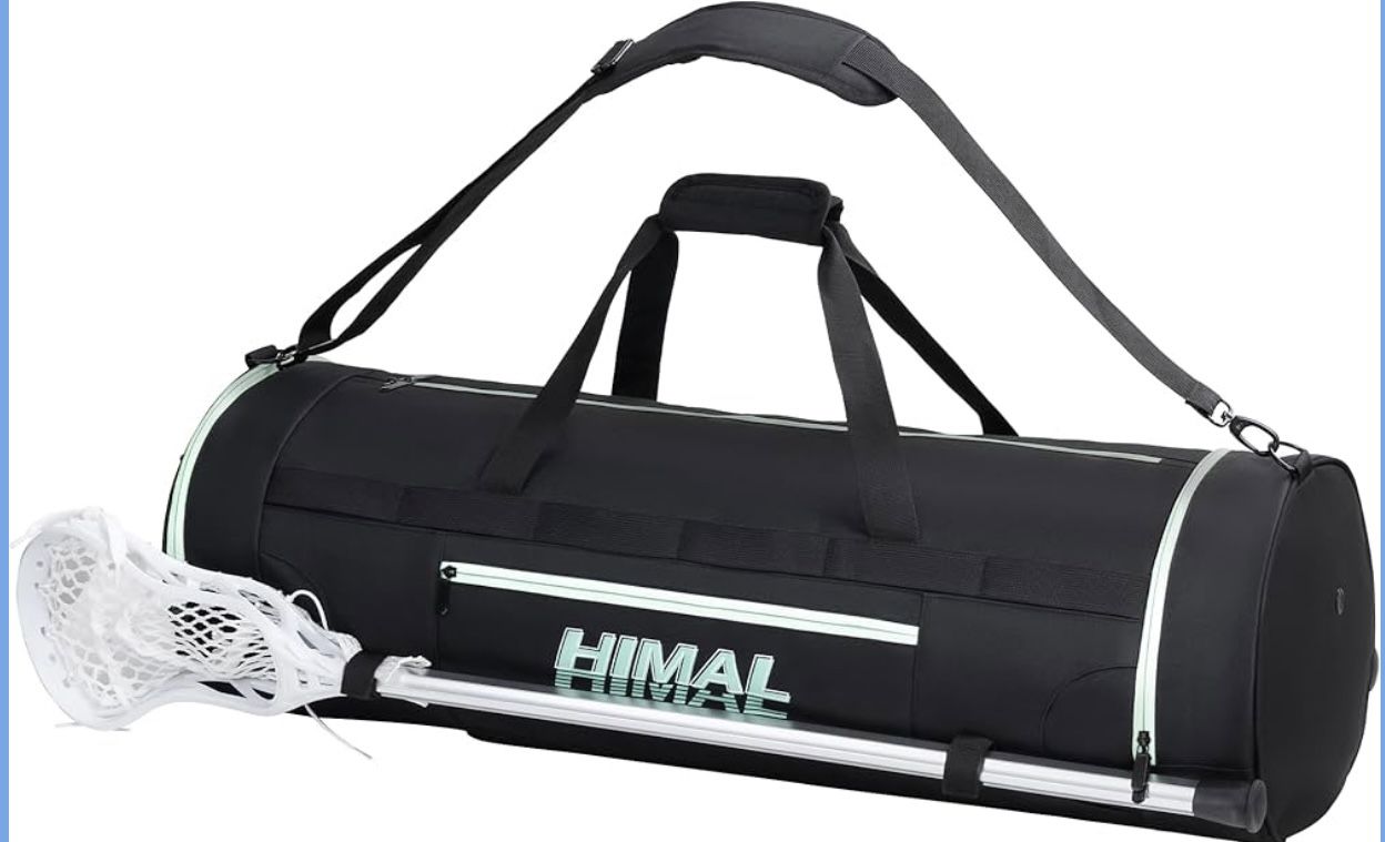 Lacrosse Backpack With Dual Strap, 2 Stick Holders and Separate Cleats Compartment,