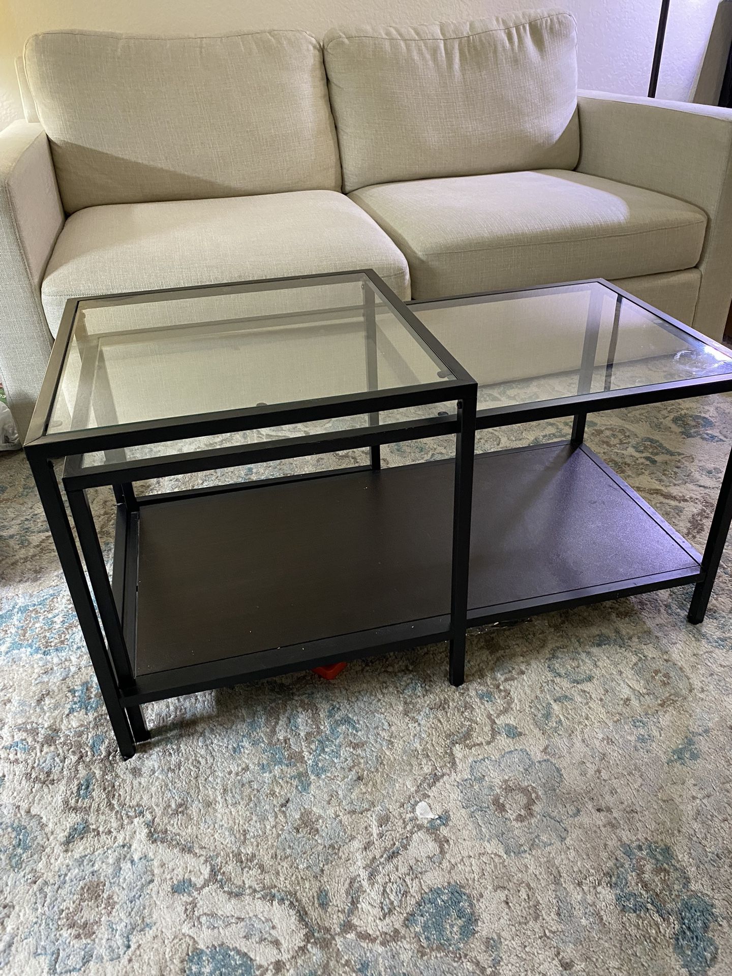 Ikea Vittsjo Nesting Glass Coffee Tables