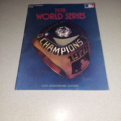 1978 WORLD SERIES CHAMPIONS 75TH ANNIVERSARY EDITION OFFICIAL PROGRAM 