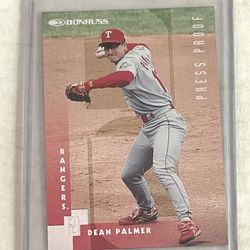 96’ Donruss Baseball Silver Press Proof Dean Palmer /2000