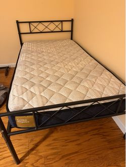 Twin Bed Frame with Mattress
