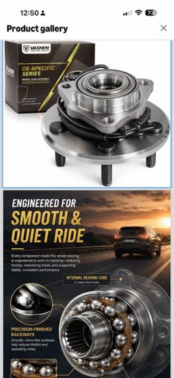 515151 Front Wheel Bearing Hub Assembly for Ram 1500 4WD 2018 2017 2016 2015 2014 2013 2012, Ram 1500 Classic 2022 2021 2020 2019, 5 Lugs w/ABS It bra