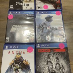 PS4 Variety Of Games $10 Per Game