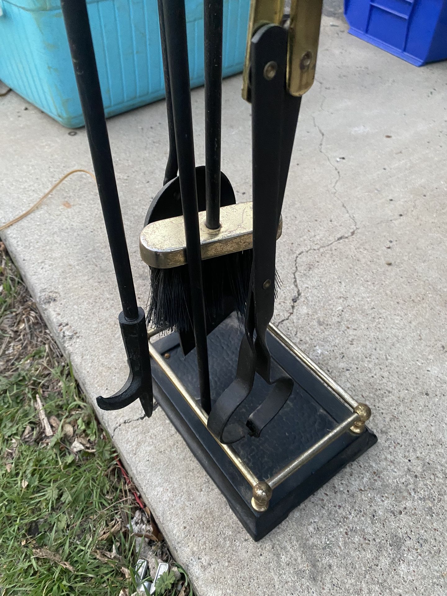 Vintage Fireplace Tool Set (Iron Heavy) Tools & Machinery