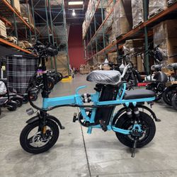 Folding electric bicycle