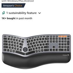 ProtoArc Backlit Wireless Ergonomic Keyboard 