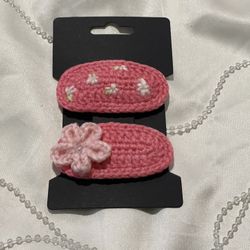 Crochet Hair Clips 