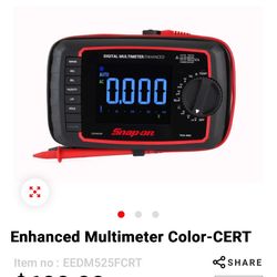 Snap On Enhanced Multimeter TRMS-Color