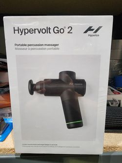 Hyperice Hypervolt Go 2 with Heated Head Attachment (Black)- New And sealed