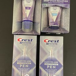 Crest 3D white toothpaste and whiting pen bundle $25