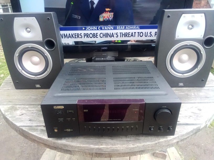 200 WATTS KLH STEREO RECEIVER R3100 & JBL N26 SPEAKERS $250 FINAL PRICE