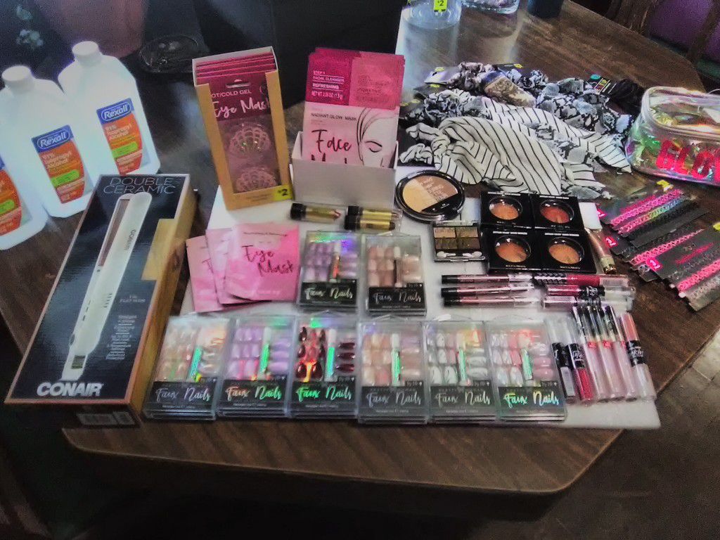 All sealed Brand New Makeup, hair acc,health beauty items etc