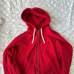 Red Polo Ralph Lauren Zip Up