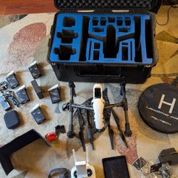 Inspire 1 With HD Case Wheels Etc