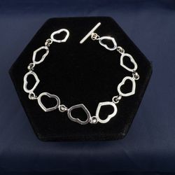 14KWG Linked Heart Bracelet 
