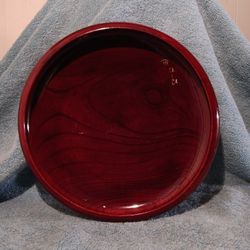 Signed Japanese Lacquerware Wood Bowl Signed Upper Right Corner No Chips Or Cracks. Good Condition 9"