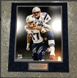 Rob Gronkowski Signed 16x20 Framed and Matted