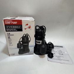 🔥1/4 hp 34 gal submersible sump pump ($116 retail)