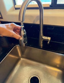 Moen sink with American Standard Faucet and Garbage Disposal