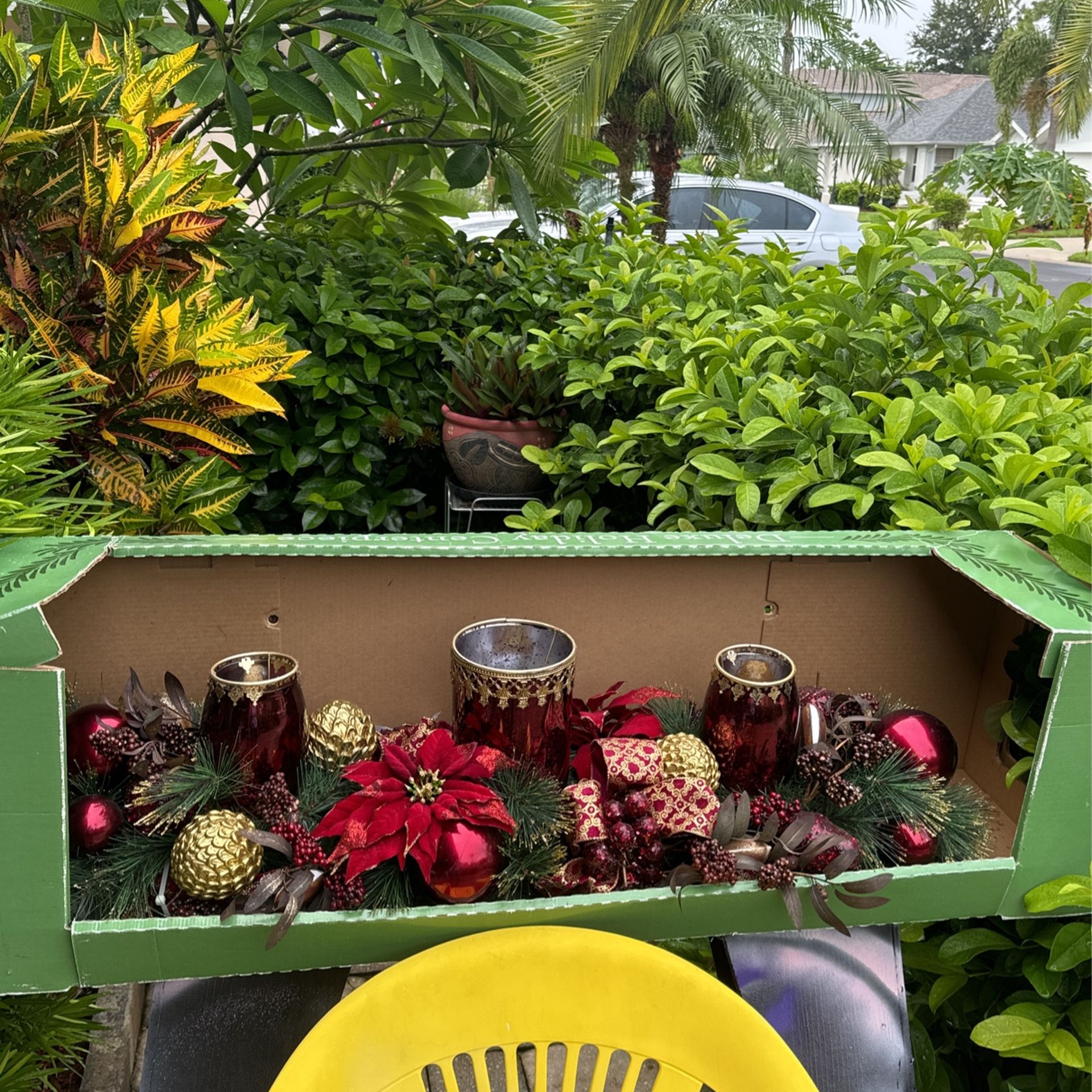 Large Holiday Centerpiece Still In Box