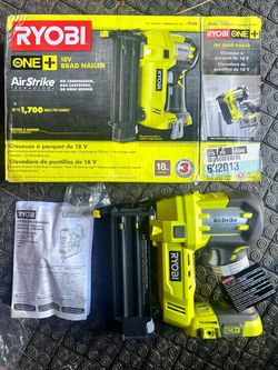 💥 BRAND NEW Ryobi 18V ONE+ AirStrike 18-Gauge Brad Nailer (P320) – TOOL ONLY 💥