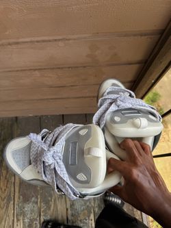 Lanvin Curb Sneakers White Grey