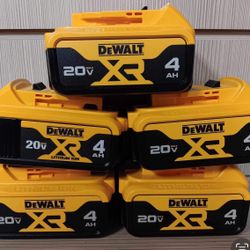 Dewalt New 4ah Battery 20v XR $ 65 Each One 