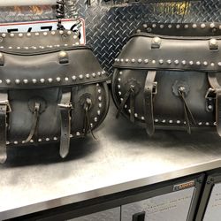 Harley Davidson Leather Saddlebags