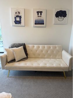 Couch/ Futon Beige