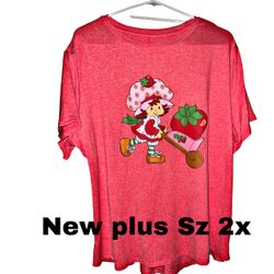 New woman’s plus Sz cuteness strawberry shortcake 2x