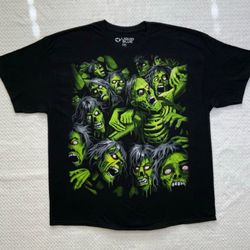 Liquid Blue Zombie Pile Shirt