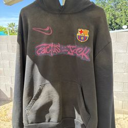 Travis Scott x Nike x Fc Barcelona Spray Logo Hoodie