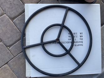 Fire Ring Black Steel 19”