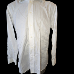 BRIONI MAN BUTTON DOWN CASUAL DRESS SHIRT WHITE SIZE 16/ LARGE MINT
