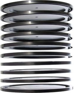 Hydrofarm HG5GL, Fits 5 Gallon, Black,Pack of 10 Bucket Lid (Shipping)