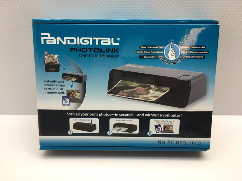 Pandigital PhotoLink One Touch Photo Pictures 4x6 Scanner PANSCN02