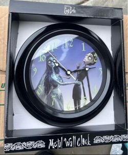 Tim burtons corpse bride metal wall clock