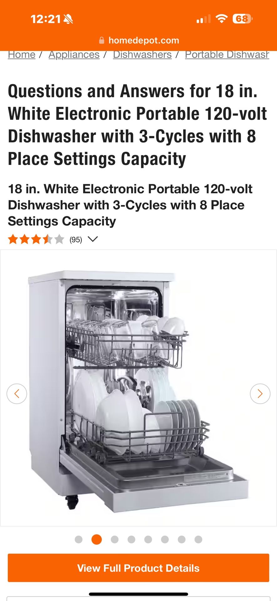 RCA Portable Dishwasher