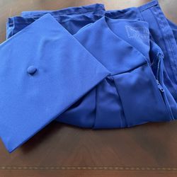 Blue Cap And Gown 
