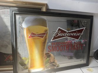 Budweiser bar mirror