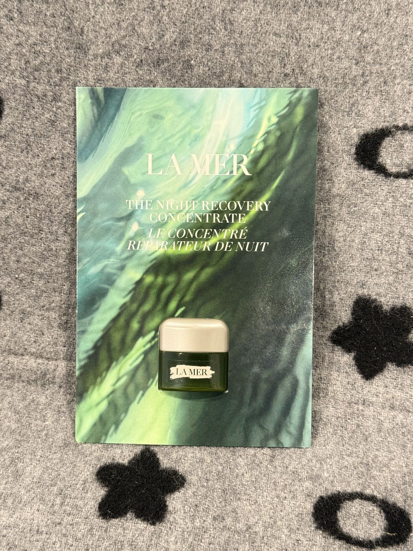 La Mer the night recovery concentrate sample card 3ml