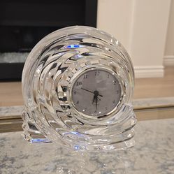 Brand New Lenox Crystal Snail Shape ClockBrand New Lenox Crystal Snail Shape Clock