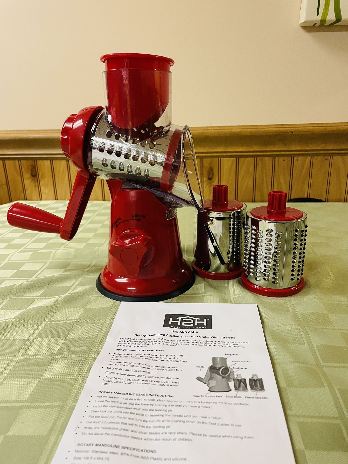 Rotary Crater Suction Cup To Countertop
