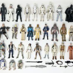 READ - 30 Vintage Kenner GLFL LFL Star Wars Action Figure Toys Lot
