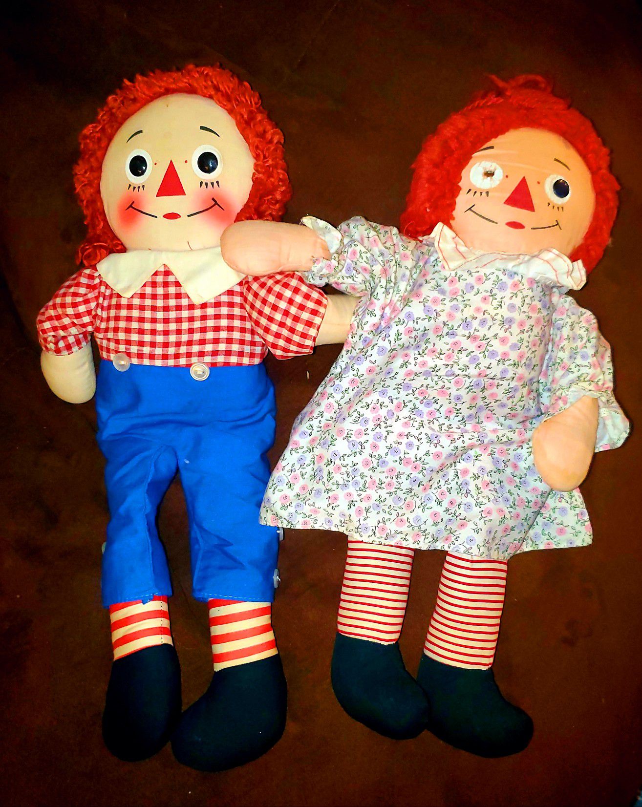 Vintage Original Raggedy Ann & Andy Doll Set