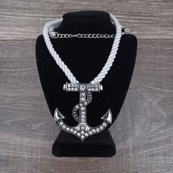 Ship 🚢 Anchor ⚓️ Bling Pendant Chain