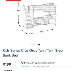Bunk Bed With Steps And Drawers 