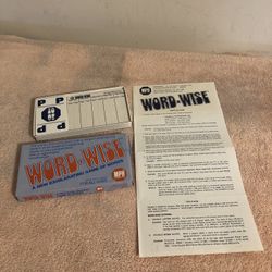 Vintage 1979 MPH Word Wise Game #00999 Complete With Instructions 