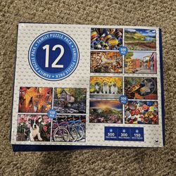 12 Assorted Puzzles